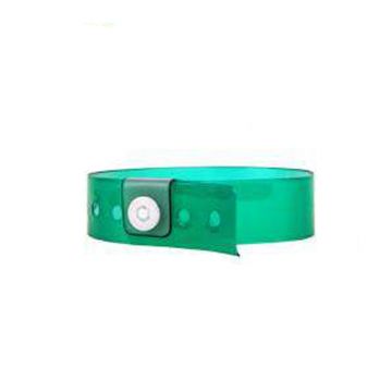 Vinyl 3/4" Clear Wristbands, Minty Green (500/box)